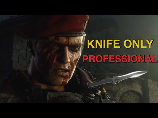 Resident Evil 4 Remake: Krauser Fight Knife Only (Professional)