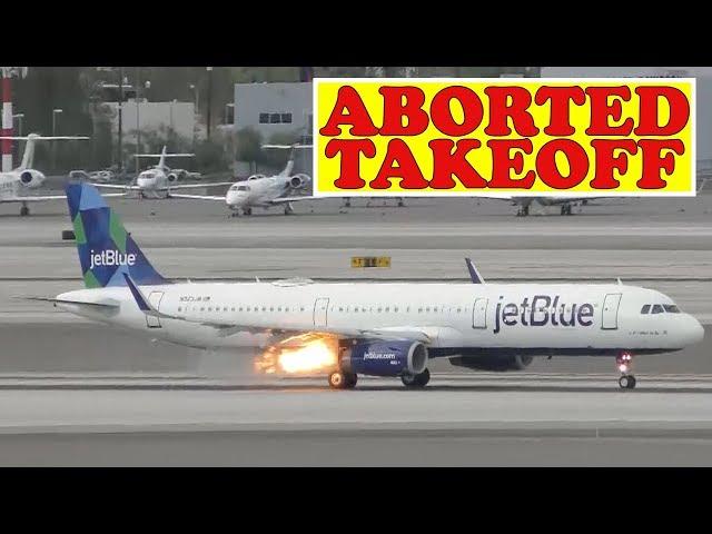 Jetblue Airbus Forced to ABORT TAKEOFF!