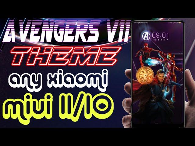 Avengers v11 theme for miui11/miui10 ***new theme*** #best theme#miui11