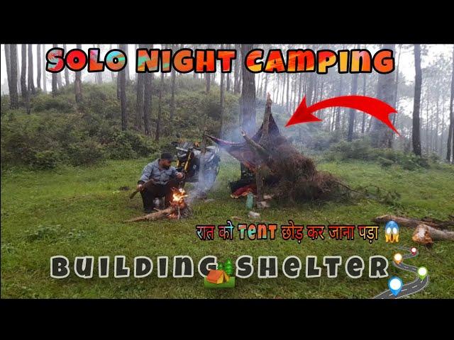 I Built an Epic Shelter in the Woods - Survival Shelter Construction Camping