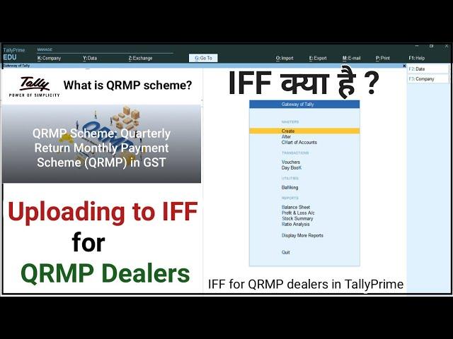 Mastering Invoice Furnishing Facility (IFF): A Complete Guide for QRMP Dealers in TallyPrime