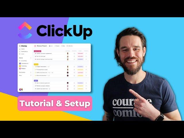 A Simple 15 Minute Setup for ClickUp [Project Management Tutorial]