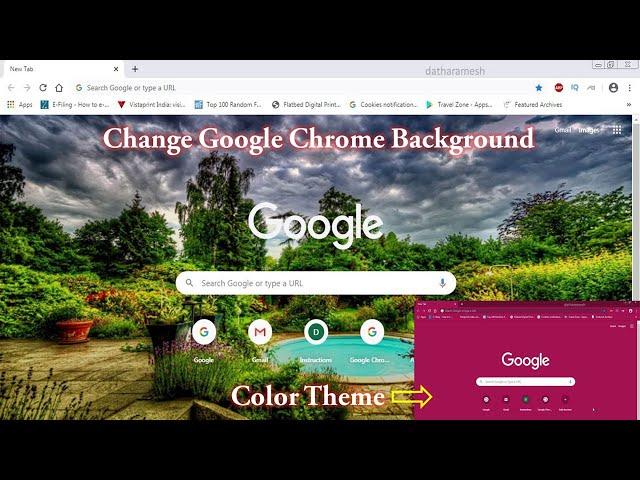 How to Change Google Background & Color Theme In Chrome