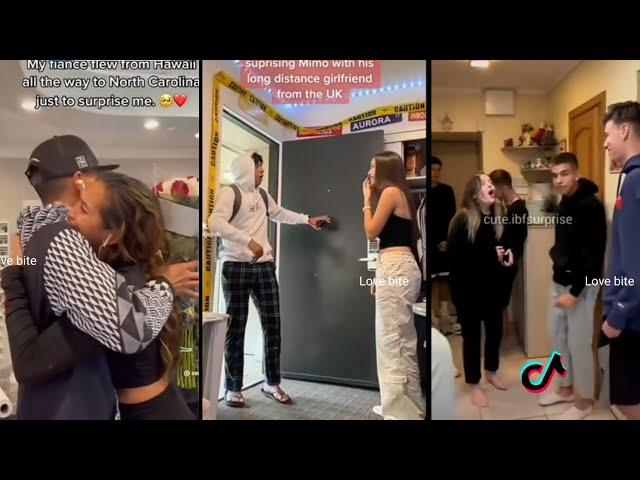 Long Distance Relationship surprise meeting for the first time | Couples/Friends Emotional Moments