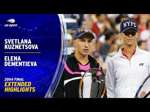 Svetlana Kuznetsova vs. Elena Dementieva Extended Highlights | 2004 US Open Final