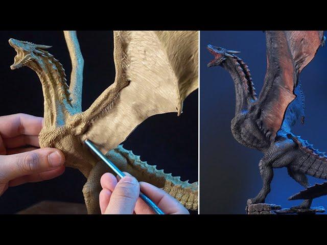 Sculpting DROGON | Game Of Thrones [ Timelapse ]