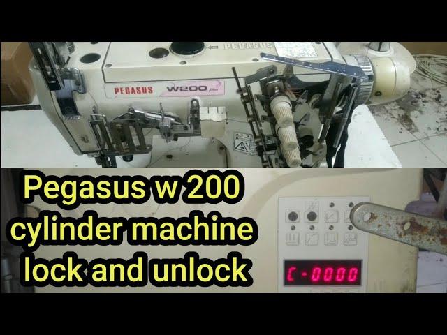 Pegasus w200 cylinder machine lock and unlock / ho hsing control box lock and unlock