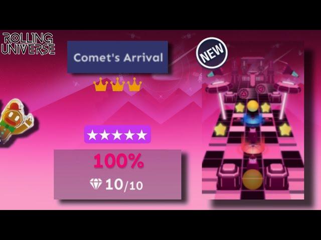 「 Rolling Universe 」Comet's Arrival 100% All Gems & Crowns | 