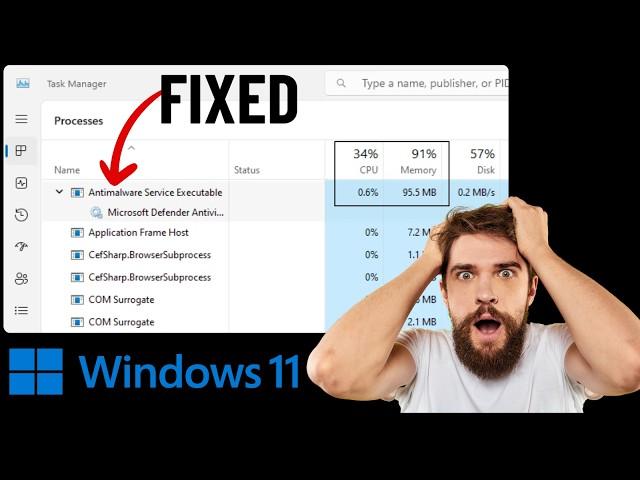 Fix Antimalware Service Executable High CPU and Memory Usage on Windows 11