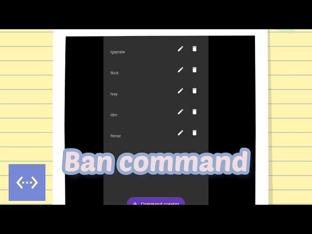 how to make a ban command using BDFD in discord