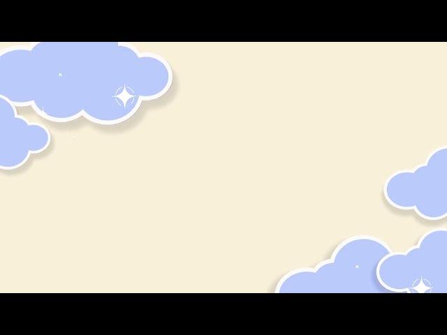 Free Motion Graphic Video Background - [ cute / kawaii / aesthetic / clouds / / sparkle] Free to Use