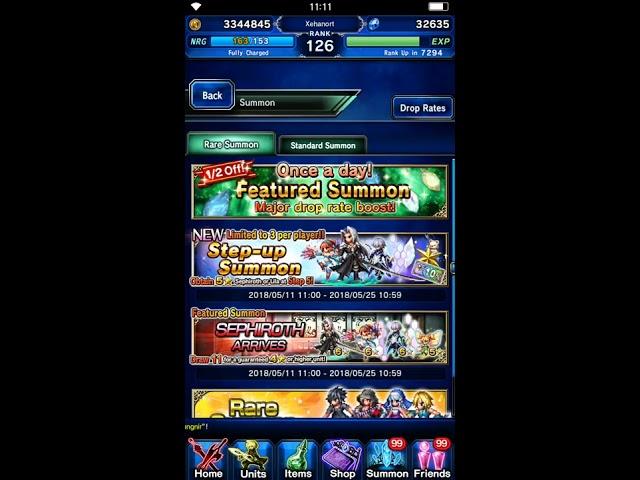 FFBE - final fantasy brave exvius sephiroth step up summons can i get him ?