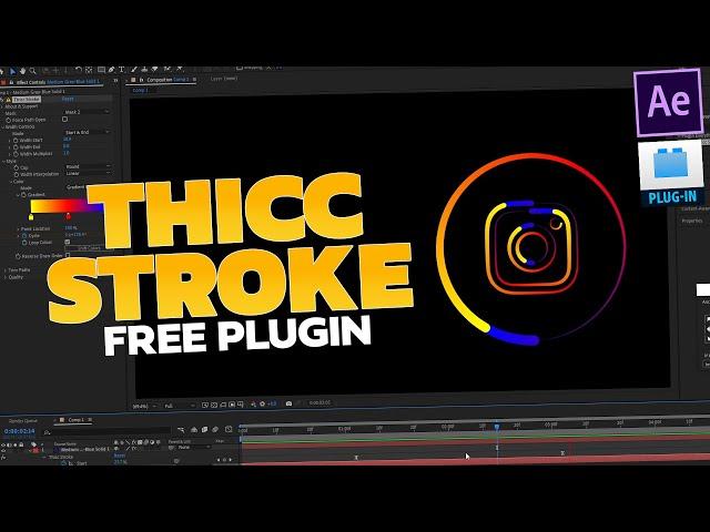 After Effects Thicc Stroke Free Plugin Tutorial