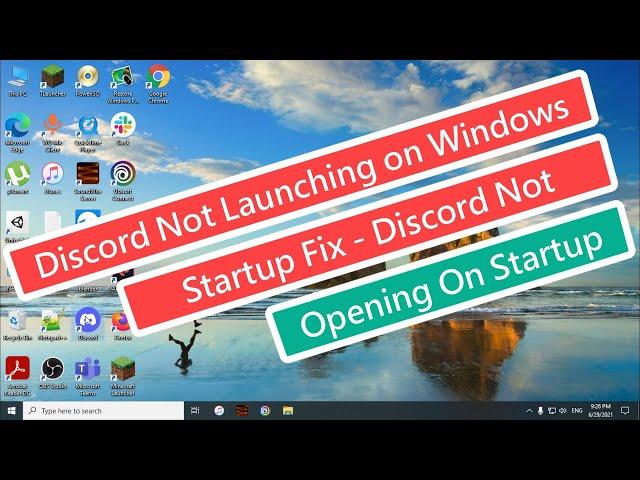 Discord Not Launching on Windows Startup Fix - Discord Not Opening on Computer Startup