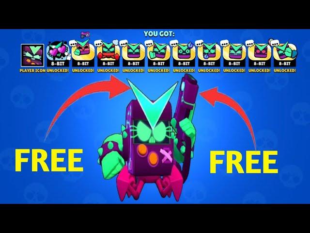 how I get free antivirus 8- bit skin #brawlstars #antivirus8bit