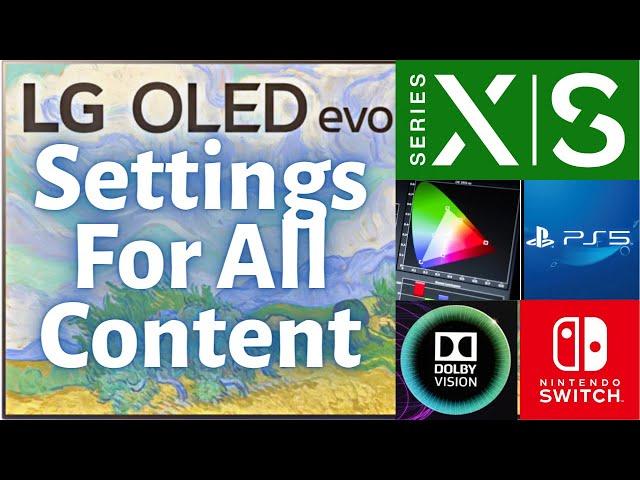 LG G1 C1 2021 OLED Settings For Accuracy And Brighter Pop, Xbox PS5 Switch Sports HDR Dolby Vision