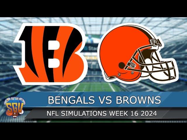 Cincinnati Bengals vs Cleveland Browns - NFL Week 16 2024 Full Game Highlights (Madden 25 Sim)