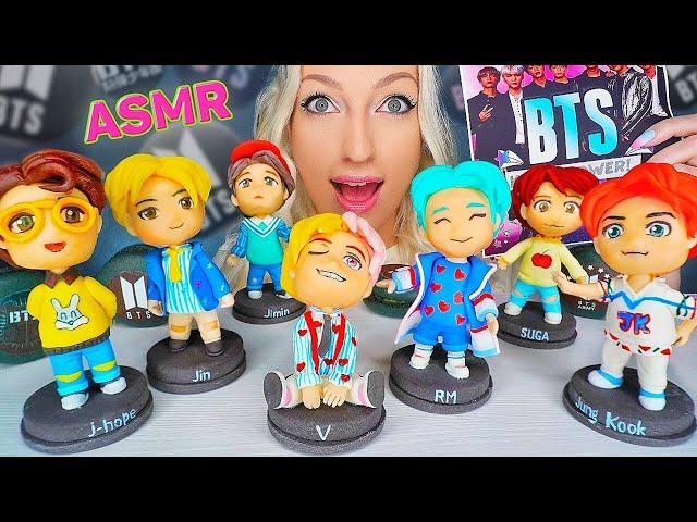 ASMR EATING EDIBLE BTS, MACAROONS, CAKE, KOREAN, 먹을 수 있는, 케이크, 디저트 (SWEET FOOD, DESSERT) MUKBANG 먹방