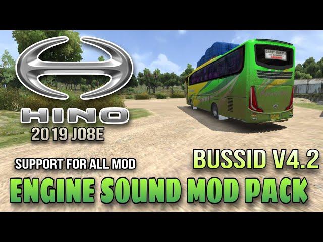 UPDATE BUSSID V4.2  HINO 2019 J08E Real BUS Engine Sound Pack || SUPPORT FOR ALL MOD