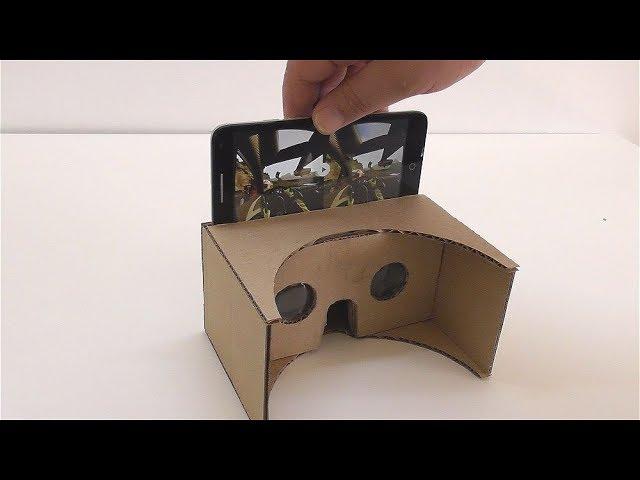 How to make a virtual reality out of cardboard