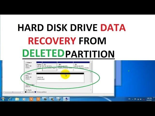 Recover deleted partition with data (recover data from merged or deleted or formatted partition)