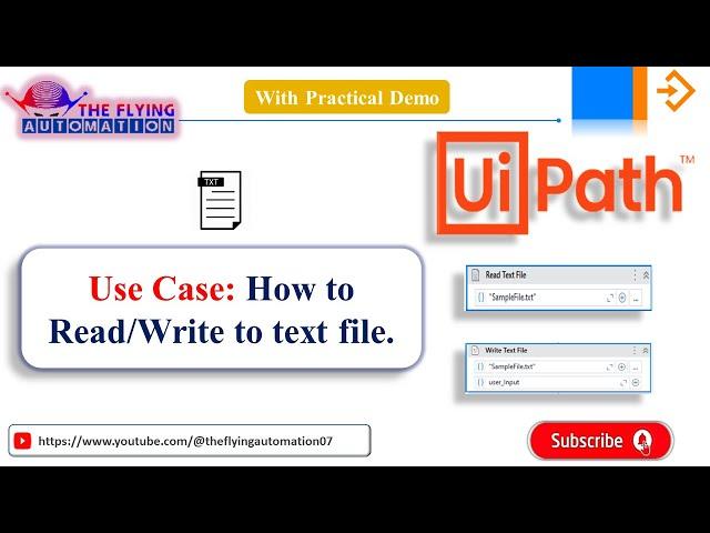 Read text file||Write text file||Append line Activity||UIPath||Text Automation||UIPATH Tutorial-31