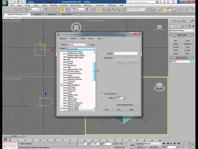 Assigning Hotkeys and Making Custom Menus in 3ds Max