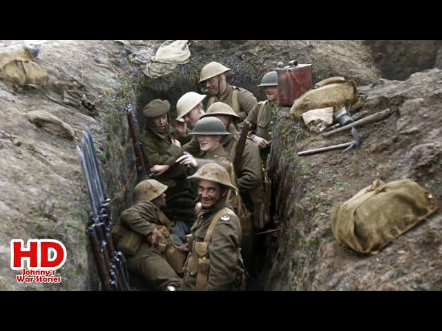 They Shall Not Grow Old - WW1 Colorization Scene