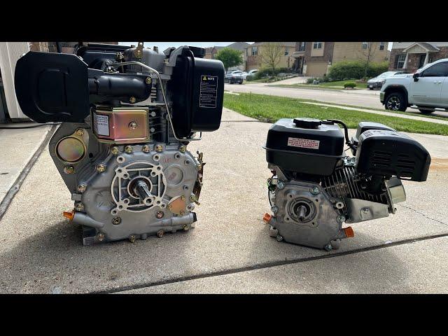 Amazon 418cc Diesel Engine 10hp Unboxing First run