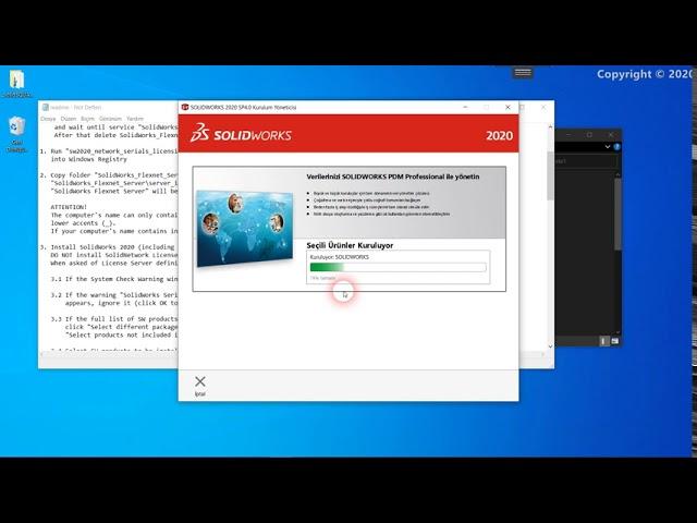 Solidworks 2020 kurulum