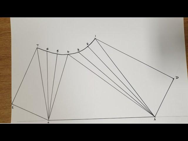 Technical drawing Offset Square to round