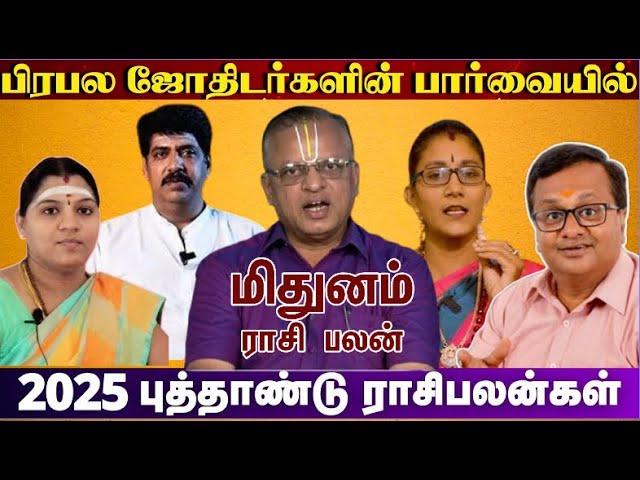 மிதுனம் - பிரபல ஜோதிடர்களின் பார்வையில் மிதுன ராசி 2025 எப்படி இருக்கும் ? அதிர்ஷ்டம் எப்போது ...