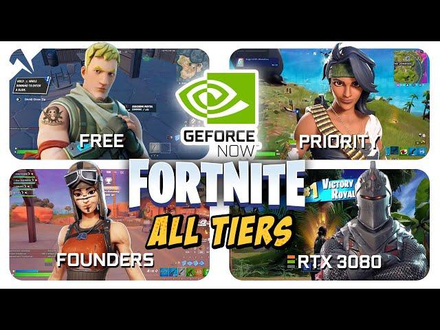 FORTNITE on GeForce NOW on ALL Tiers | FREE to 4K Gameplay