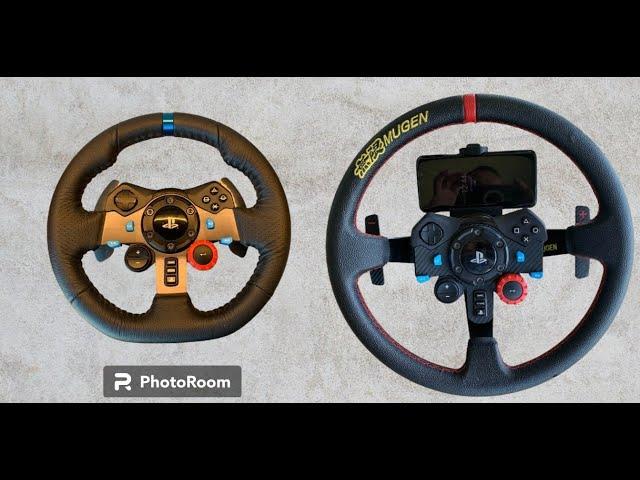 Logitech G29 G923 G920 Mod.  -Deep Dish Steering Wheel Rim -Magnetic Shifter -Quick Relese