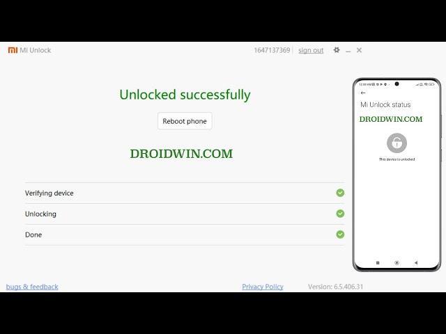 Unlock Bootloader on any Xiaomi/Redmi/Poco/Mi via Mi Unlock Tool