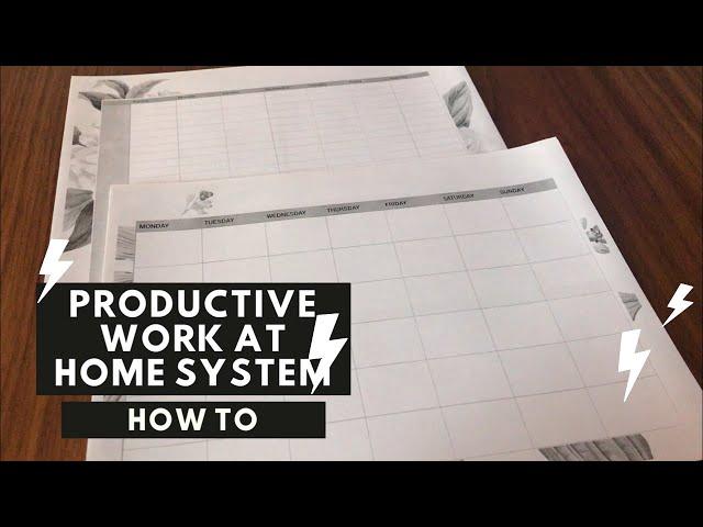 PRODUCTIVE WORK AT HOME BULLET JOURNAL SYSTEM | Dagny Arizona Miller