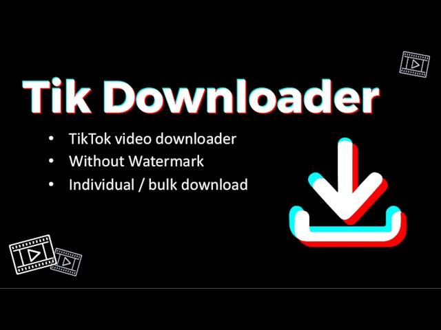 Tik Downloader | Download TikTok videos without watermark in bulk  (Chrome extension)