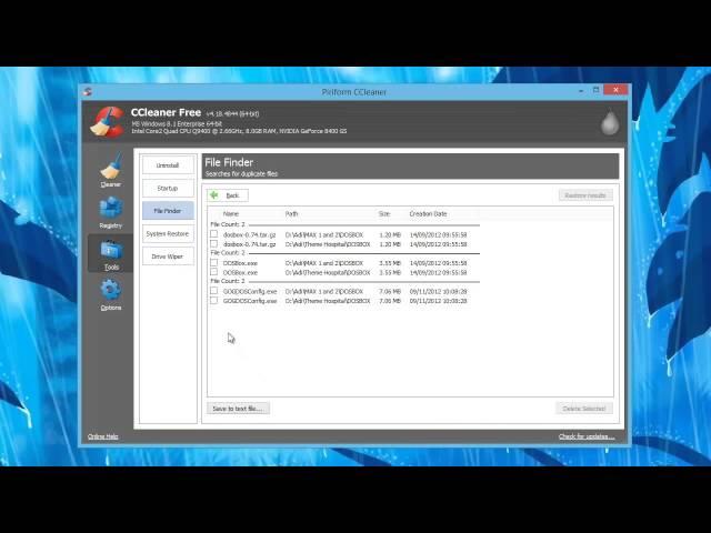 CCleaner Free - Quick overview