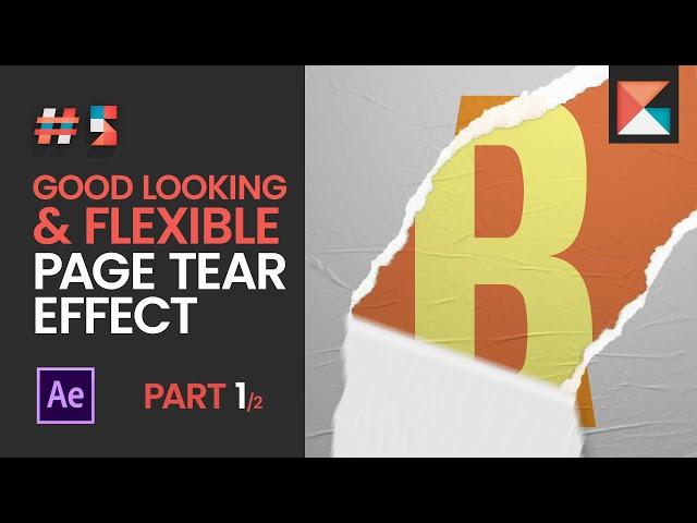 TUTORIAL #5 PART 1/2: Page tear / Paper Rip effect in After Effects