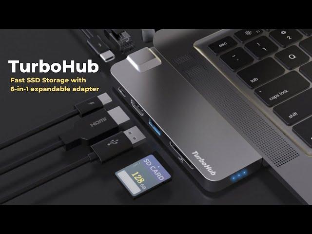 TurboHub: World’s Fastest SSD & 6-in-1 USB-C Hub