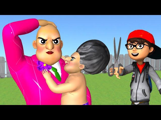 Scary Teacher 3D Nick Cut Miss T's Hair and The Best of troll Miss T COMPILATION