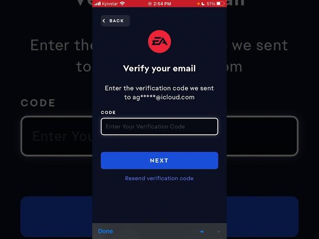 FIFA22 Companion app - how to create account with EA?