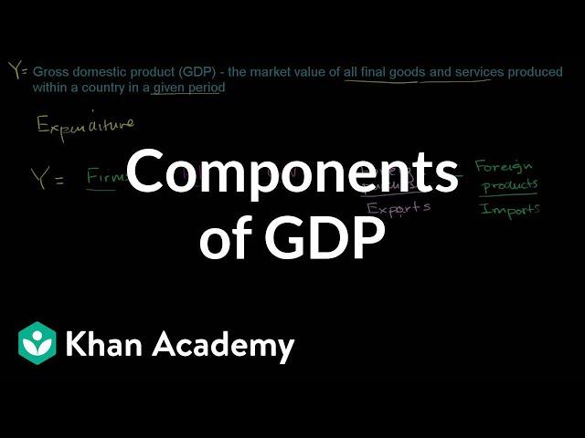 Components of GDP | GDP: Measuring national income | Macroeconomics | Khan Academy