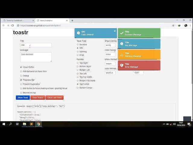 How to Use Toast Alert Notifications for Web