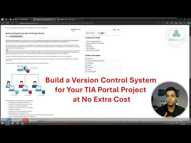 43- Build a Version Control System for Your TIA Portal Project at No Extra Cost. A Complete Tutorial