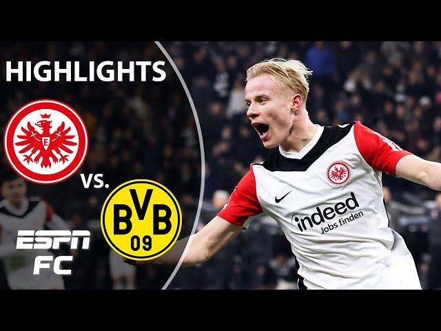  OSCAR HOJLUND SCORES  Eintracht Frankfurt vs. Borussia Dortmund | Bundesliga Highlights | ESPN FC