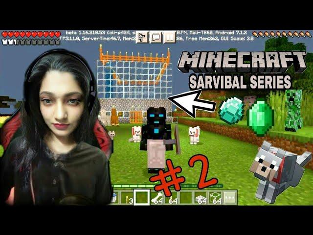 I Made A Beautiful House In Minecaft 1.18 Surviving Gameplay - Evil Night Radiyah