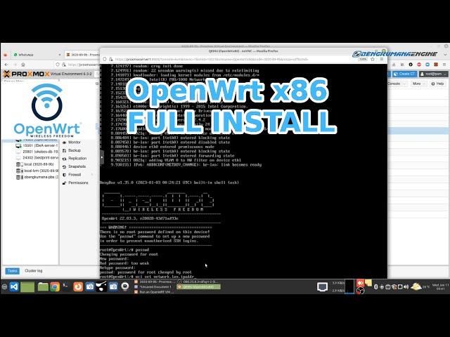 OpenWrt -  Proxmox Full Install OpenWrt x86