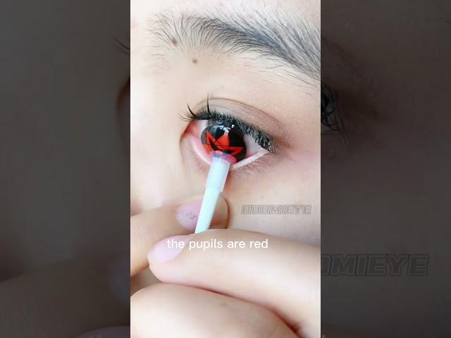 Do u like sharingan? #contactlenses #lenses #colorcontacts #cosplay #naruto #sharingan