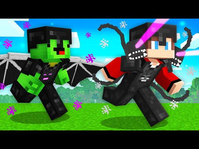 WITHER STORM Armor Speedrunner vs ENDER DRAGON Armor Hunter : JJ vs Mikey in Minecraft Maizen!